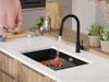 купить Мойка кухонная Primagran Prague 80 Level Undermount Black + accesorii 470x760 MP8KC#P в Кишинёве 