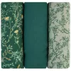 купить Аксессуар для пеленания Kikka Boo 31103010103 Pelinci de muselina Secret Garden Green, 75x75cm, 3buc в Кишинёве 