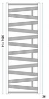 cumpără Radiator Gorgiel ZADIK AZA 140/55 Czarny mat 25 (11) în Chișinău 
