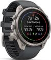 cumpără Ceas inteligent Garmin Fenix 9 Pro, 47mm, inReach,Ti w/Gpt/Bk bnd (010-04336-21) în Chișinău 