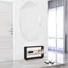купить Полка для обуви Mobildor-Lux Leo Slim 50x16x47H cm White/Anthracite в Кишинёве 