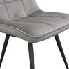 cumpără Scaun Deco Airis Catifea Grey + Black Legs HLR21 în Chișinău 