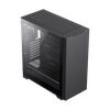 Case ATX GAMEMAX QUEST, w/o PSU, 0.6mm, 1x120mm fan, Tempered Glas, USB3.0, Type-C, Black 