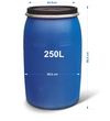 cumpără Bidon plastic cu capac 250 L (albastru) H=0.96 m/W=0.58 m în Chișinău 