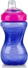 cumpără Cană cu pai Nuby ID9648/NV0406014 Поильник-непроливайка с мягким носиком (9м+) 300 мл. în Chișinău 