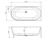cumpără Cadă de baie Dremex JUNE R 1599x750x578 (piatra compozit) în Chișinău 