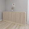 cumpără Comodă Smartex (16484) Т8 180cm Ivory+Stejar Deschis în Chișinău 