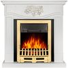 купить Камин электрический ArtFlame Auren & Galileo Gold, 950x930x270mm, Alb в Кишинёве 