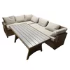 cumpără Mobilier pentru grădină Hydro S Coltar p/u terasa Ibiza, 6 persoane, Maro/Bej în Chișinău 
