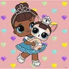 cumpără Tablou pe numere Ideyka (KHO6291) L.O.L.Surprise!TroopSurprise Miss Baby With Miss Puppy, 40х40 în Chișinău 