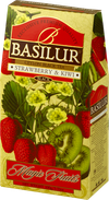 Ceai negru  Basilur Magic Fruits,  Strawberry & Kiwi, 100 g