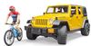 купить Машина Bruder 2543 Masina de teren Jeep Wrangler Rubicon Unlimited, cu bicicletă MTB și ciclist, 45590 в Кишинёве 