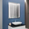 cumpără Oglindă baie Bayro Sirius 600x800 LED 3C touch c подогревом, часами и термометром în Chișinău 