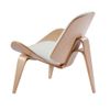 купить Деревянный стул с белым коженным сиденьем, 900x780.5x520.5 / 910x360x250 мм в Кишинёве 
