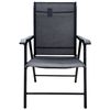 cumpără Mobilier pentru grădină Hydro S Scaun pliabil de gradina, metal/textil, Negru (0431014) în Chișinău 