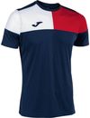 купить Одежда для спорта Joma Crew V Short Sleeve T-Shirt Navy Red White (2XL) 103084.336 в Кишинёве 
