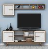 купить Стенка Trendy Ayla, Nuc, Alb 160x56x35cm в Кишинёве 