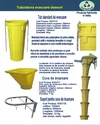 cumpără Tub standard de evacuare deseuri 1060 mm, cu lant (galben)  TEKCNOPLAST în Chișinău 