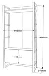 cumpără Mobilă pentru antreu Trendy ML15-A, 90x180x34cm (GTR001395) în Chișinău 
