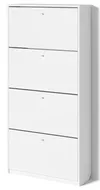 купить Полка для обуви Fabrik Home Тумба для обуви 4 дверцы / 800 белый ясень в Кишинёве 