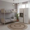 купить Кровать детская Tisam 2-яруснаяс металлической обвязкой, на металлическом каркасе, 1950х850х1778мм (59783) в Кишинёве 