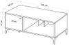 купить Журнальный столик Trendy Rigo ,100x47x50cm (GTR000576) в Кишинёве 