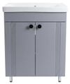 cumpără Dulap pentru lavoar Mashtab 12181 Palma (Sava) cu 2 uși 650x470x850 Gri mat în Chișinău 