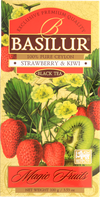Ceai negru  Basilur Magic Fruits,  Strawberry & Kiwi, 100 g