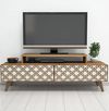 cumpără Comodă TV Trendy Oras, Nuc, Smantana 140x48x41cm în Chișinău 