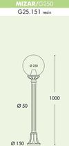 купить Светильник уличный Fumagalli MIZAR G250 6 W в Кишинёве 