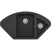 cumpără Chiuvetă bucătărie Elleci EASY CORNER (1057x575 mm) 40 full black în Chișinău 