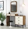 купить Туалетный столик Trendy Lizbon 547-Nuc, Crem 124x84x40cm в Кишинёве 