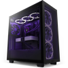 Case ATX NZXT H7 Flow, 2xUSB 3.2, 1xType-C, 2x120mm, Tempered Glass, Mesh Freont, Black 