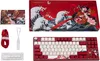 купить Игровая клавиатура Varmilo VEM87 Koi 87Key, EC V2 Rose, EN/UKR, White Led, Red в Кишинёве 