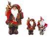 Дед Мороз в красной шубе с подарками и фонарем/хворост 30cm