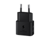 Original Sam. EP-T2510, Fast Travel Charger 25W PD (w/o cable), Black 