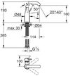 купить Смеситель для умывальника Grohe Essence Phantom Lavoar M Black 24176KF1 в Кишинёве 