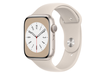 Apple Watch Series 8 GPS, 45mm Starlight Aluminium Case with Starlight Sport Band, MNP23 