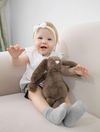 купить Мягкая игрушка BabyJem 730 Jucarie din plus pentru copii The Bestie Bunny Maro inchis, 35 cm в Кишинёве 