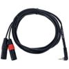 купить Кабель для музыкального инструмента CORDIAL EY 3 WRMM 2xXLR TATA/1xJACK STEREO 3,5 90” 3m 14875 в Кишинёве 