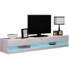 купить Тумба напольная для TV Mirjan Zigo/Vigo New 180 White/White Gloss в Кишинёве 