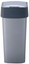 купить Урна для мусора Curver 186181 Flip Bin 50 L Silver в Кишинёве 