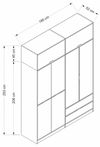 cumpără Dulap Trendy Elina-8912, 185x253x52cm în Chișinău 