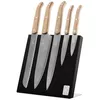 cumpără Set cuțite Laguiole Innovation Line 5 Kitchen Knives Oak Wood cu suport magnetic în Chișinău 