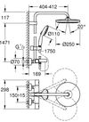 cumpără Panou de duș Grohe New Tempesta Cosmopolitan Termostatata 250 Palarie rotunda 26672001 în Chișinău 