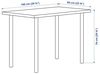 купить Офисный стол Ikea Linnmon/Adils 100x60 (Alb/Negru) в Кишинёве 