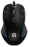 Gaming Mouse Logitech G300S, Optical, 200-2500 dpi, 9 buttons, Ambidextrous, Backlight, Black ,USB 