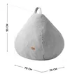 cumpără Fotoliu BeanBag Mark Adler COMFY 1.0 Grey în Chișinău 
