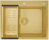 купить Мойка кухонная Gappo GS6050-3 SATIN GOLD в Кишинёве 