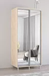 купить Шкаф Mobildor-Lux Раздвижные зеркальные двери Aron-P (120x60x210H см) Sonoma в Кишинёве 